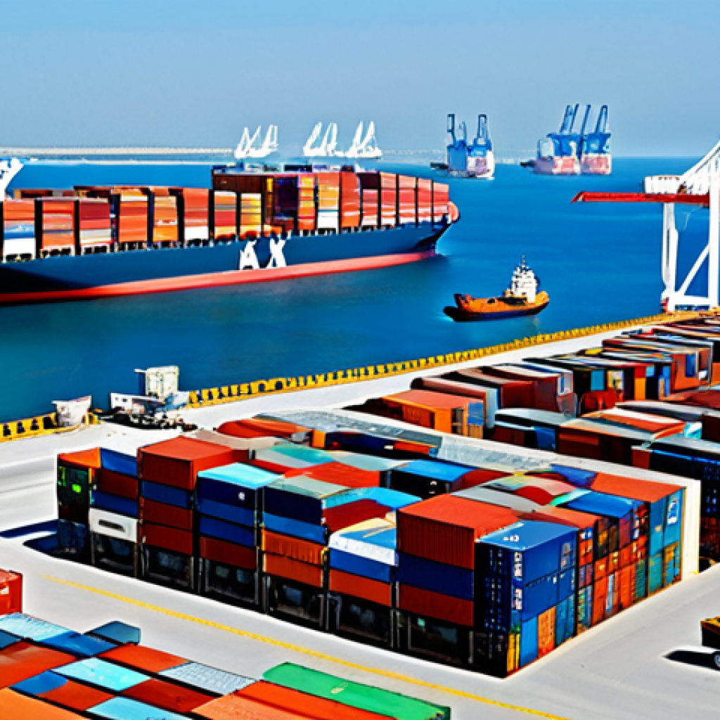 Modernized Port Infrastructure**

"A bustling, modern Somali port, showcasing new cranes and container ships, professional logistics workers in safety vests, fully clothed, appropriate content, family-friendly, safe for work, daytime, clear skies, perfect anatomy, natural proportions, high-resolution photography."

**