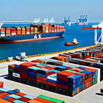 Modernized Port Infrastructure**

"A bustling, modern Somali port, showcasing new cranes and container ships, professional logistics workers in safety vests, fully clothed, appropriate content, family-friendly, safe for work, daytime, clear skies, perfect anatomy, natural proportions, high-resolution photography."

**