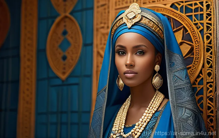 소말리아 민족의 전설 - Image Prompt 1: The Wise Queen of Ancient Somalia**