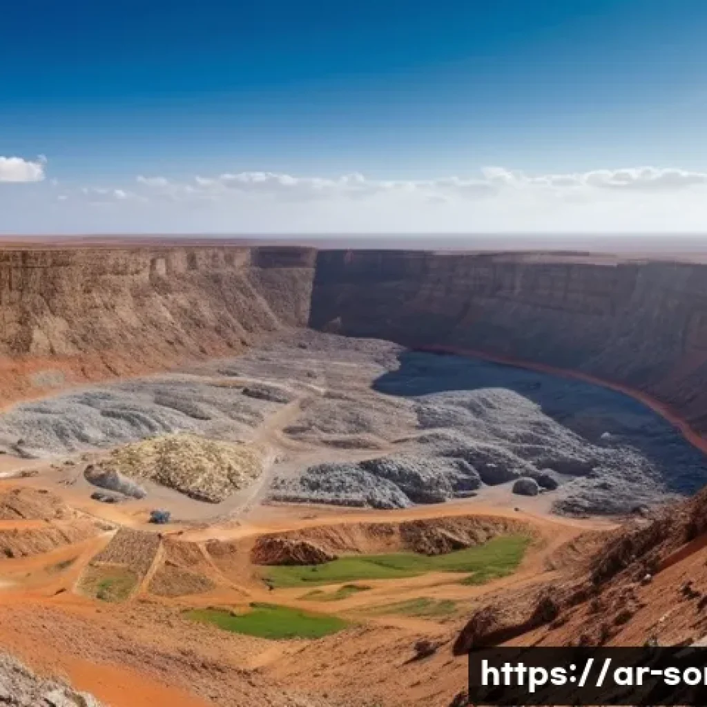 소말리아의 지하자원 - A panoramic view of a rugged Somali landscape in the northern region, showcasing a diverse geologica...